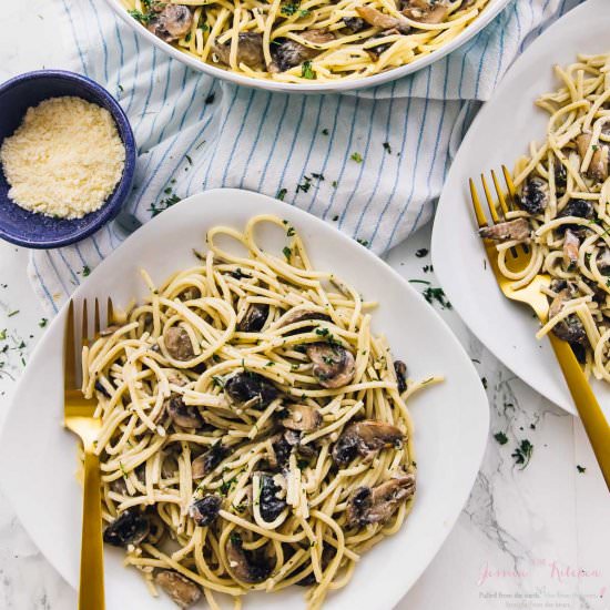 Creamy Garlic Mushroom Pasta