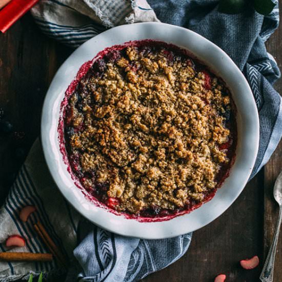 Berry Rhubarb Crisp