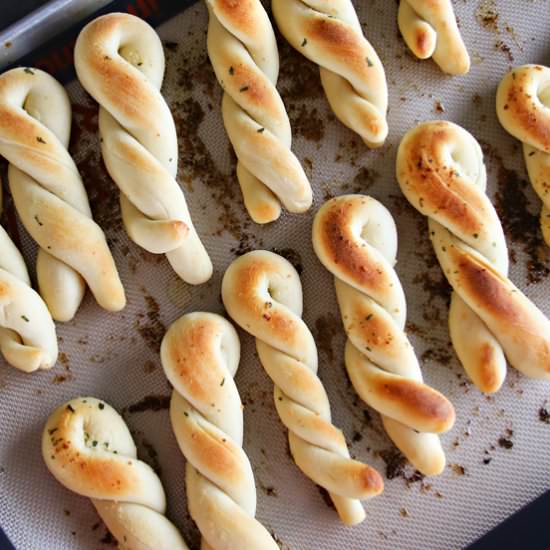Easy 3-Ingredient Bread Twists