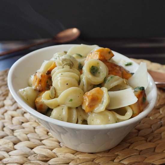 Parmesan Sweet Potato Pasta