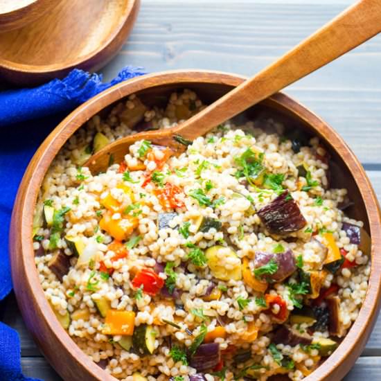 Grilled Vegetable Barley Medley