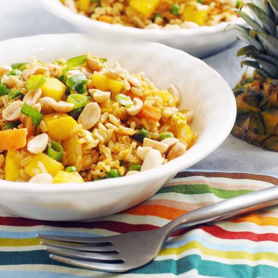 Vegetarian Pineapple Fried Rice