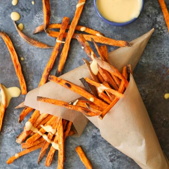 Sweet Potato Fries w/Sriracha Aioli