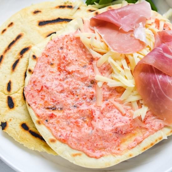 Cheesy Italian Piadina