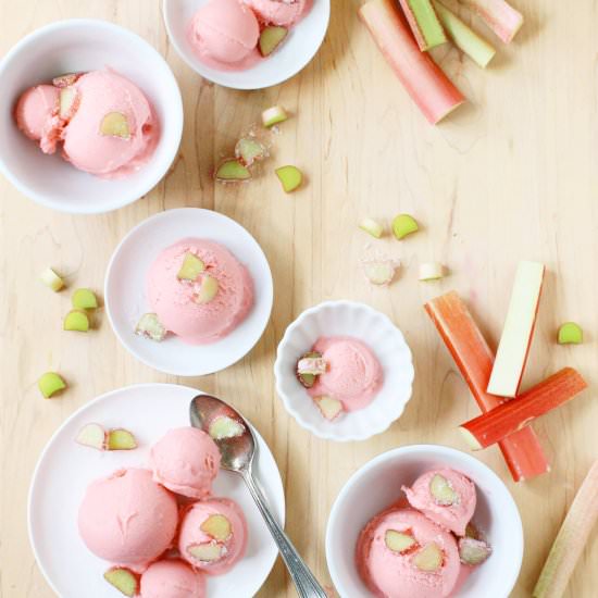 Rhubarb Gelato