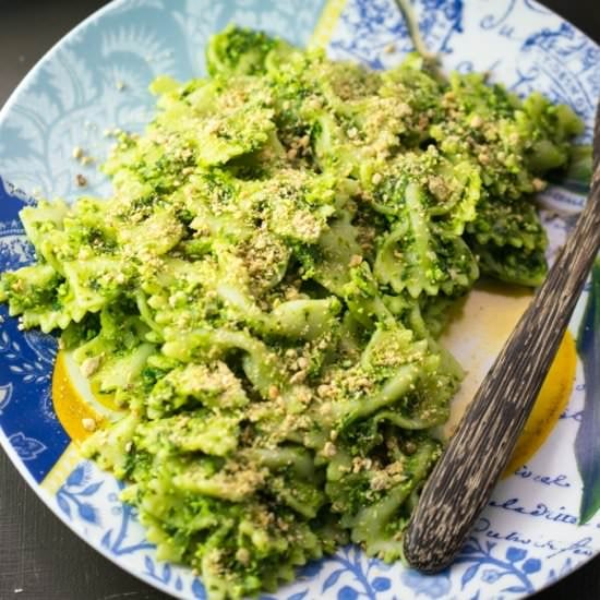 Edamame Pesto Pasta