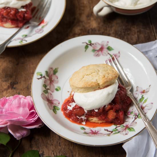 Strawberry Rhubarb Shortcakes