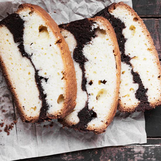 Vanilla Brownie Pound Cake Loaf