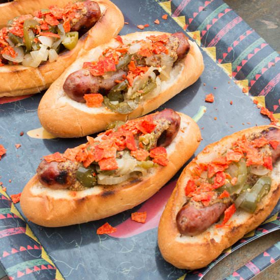 Perfect Crunchy Doritos Beer Brats