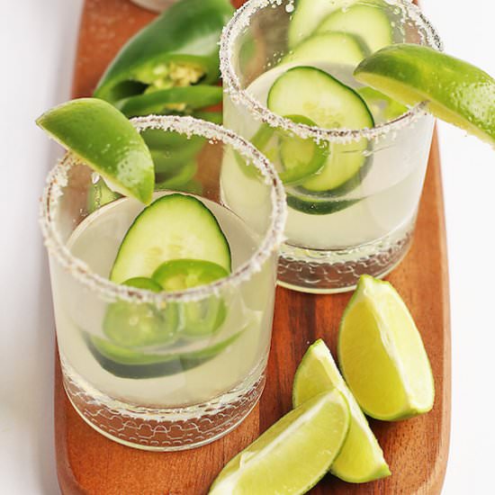Spicy Jalapeño Cucumber Margaritas