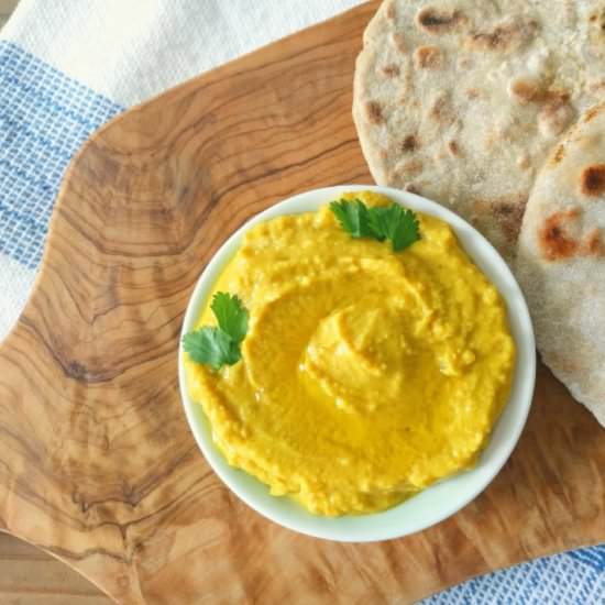 Miso Turmeric Chana dal Hummus