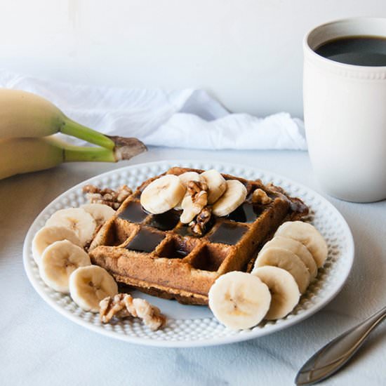 Banana Bread Waffles