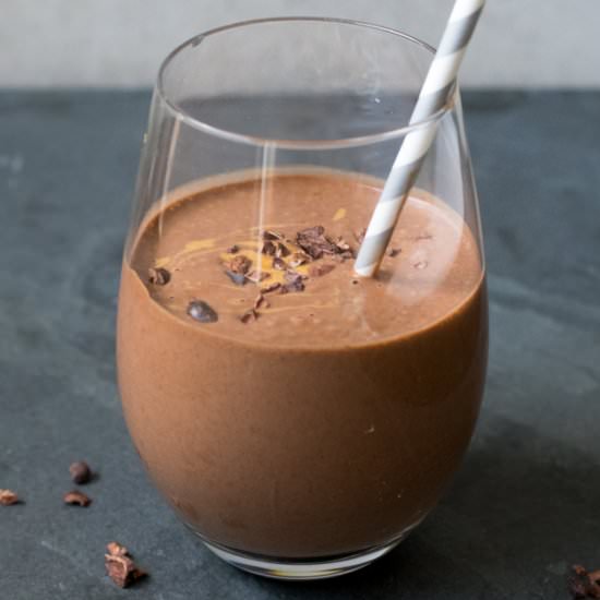 Cacao Banana Peanut Butter Smoothie