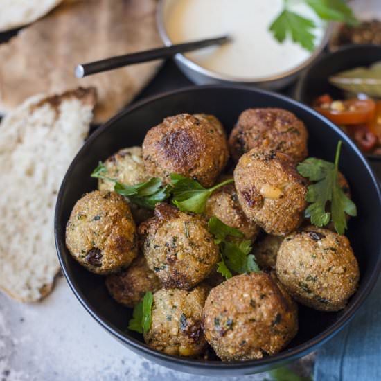 Cauliflower Kofta with Vegan Mayo