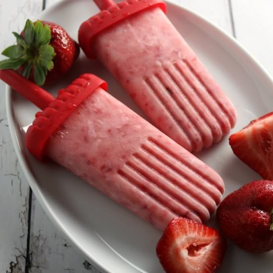 Strawberry Yogurt Popsicle