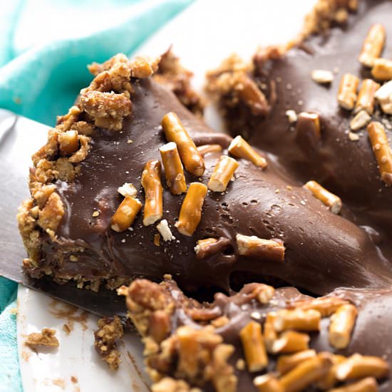 Pretzel Crust Milk Chocolate Tart