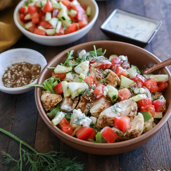 Za’atar Baked Chicken Bowls