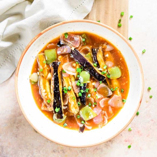 Chinese Sweet and Sour Eggplant