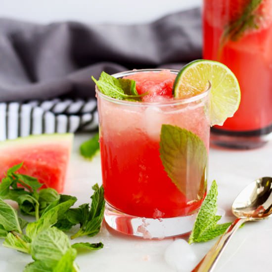 Sweet Watermelon + Mint Spritzer