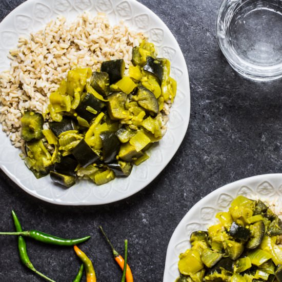 Coconut Aubergine Curry