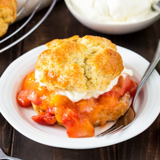 Strawberry and Mango Shortcakes