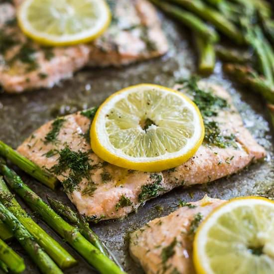 Sheet Pan Lemon Dill Salmon
