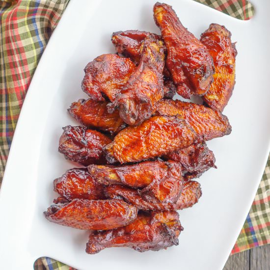 Smoked BBQ Chicken Wings