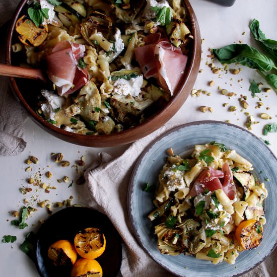 Artichoke & Burrata Pasta Salad