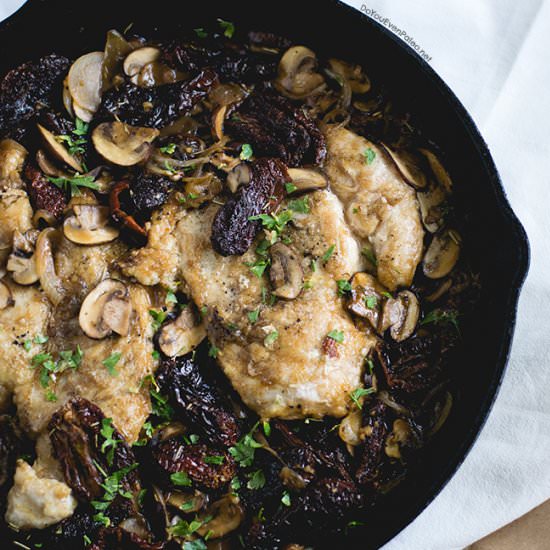 One-Skillet Chicken with Veggies