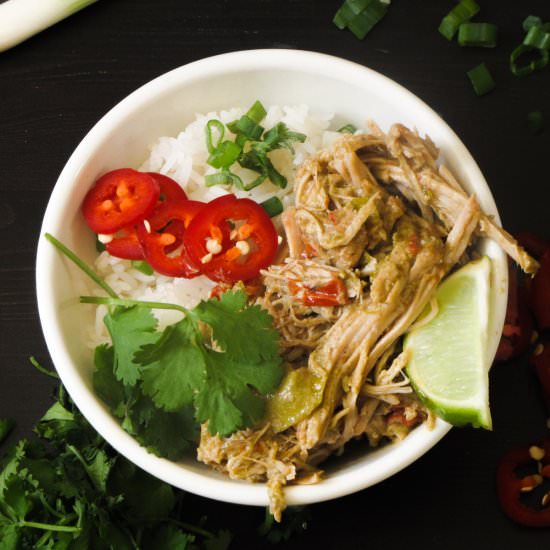 Thai Green Curry Pulled Pork Bowl