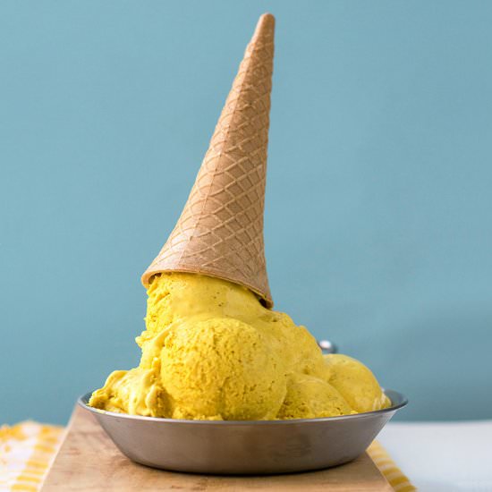 Bee Pollen Golden Milk Ice Cream