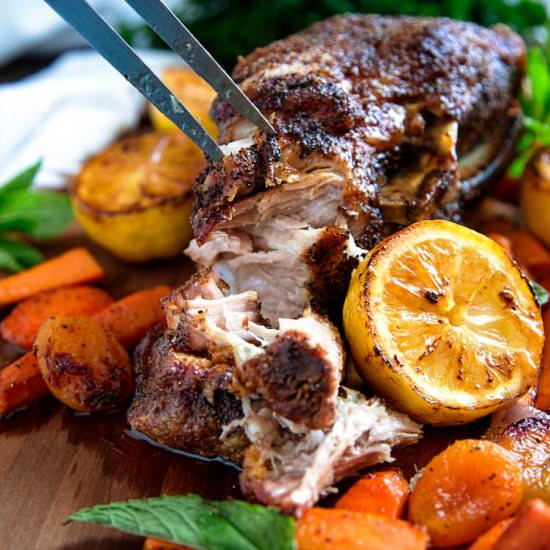 Moroccan Slow Roasted Pork