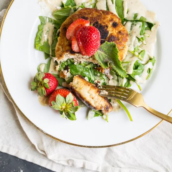 Strawberry Oregano Turkey Burgers