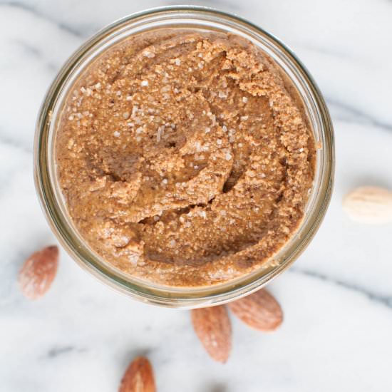 3 Ingredient Homemade Almond Butter