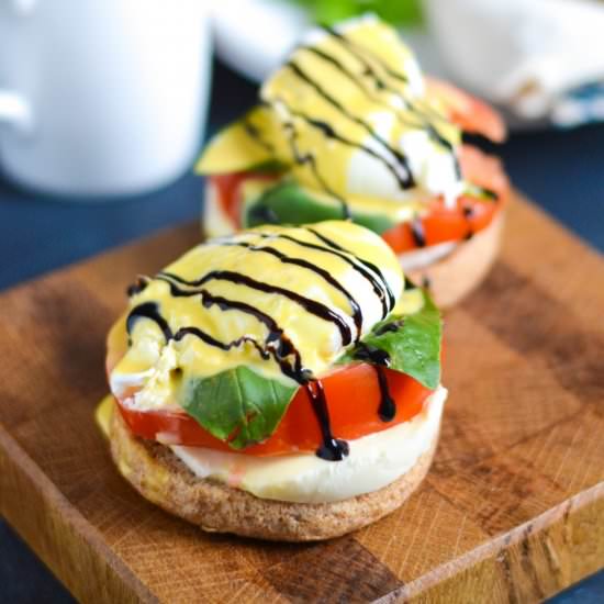 Caprese Eggs Benedict