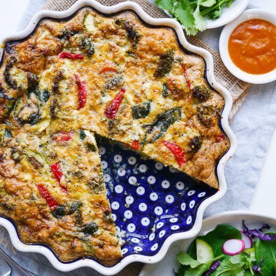 Pesto Vegetable Frittata