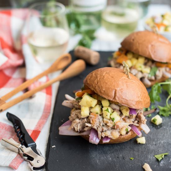 Pineapple Pulled Pork Sandwiches