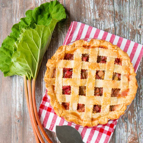 Fresh Rhubarb Pie
