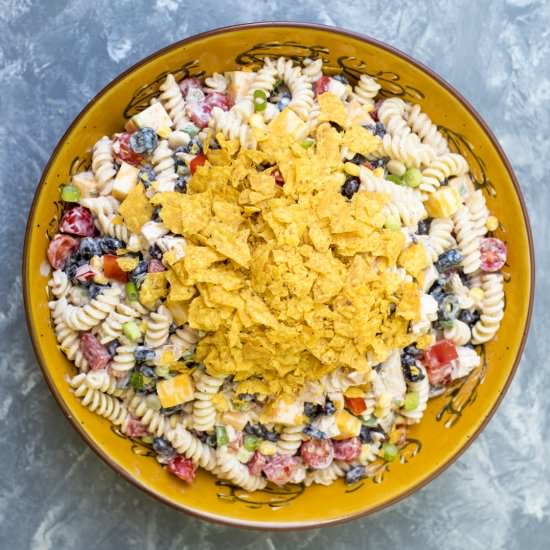 Southwest Ranch Chicken Pasta Salad