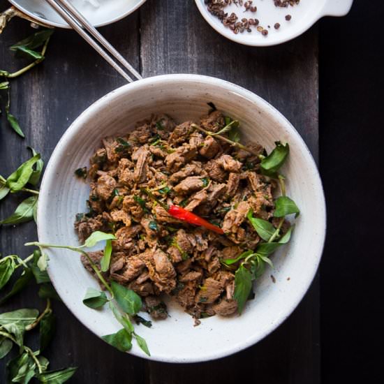 Burmese Pounded Beef