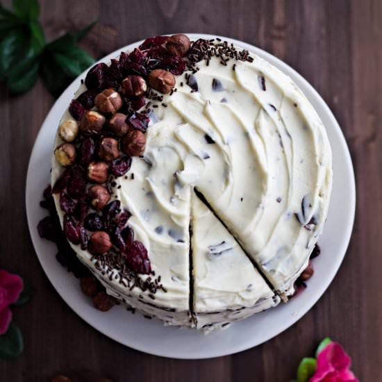Hazelnut Stracciatella Cake