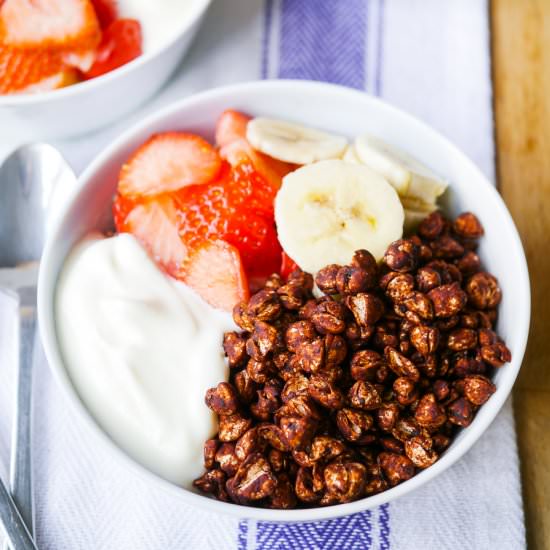 Chocolate Buckwheat Puff Cereal