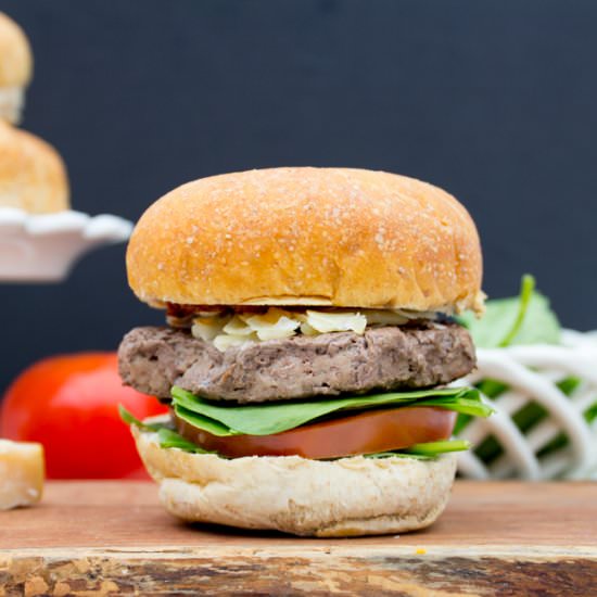 Parmesan + Sun-Dried Tomato Burgers