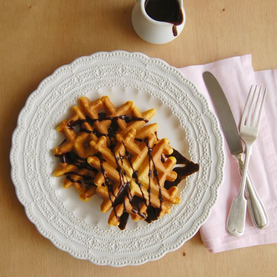 Brazilian Carrot Cake Waffles