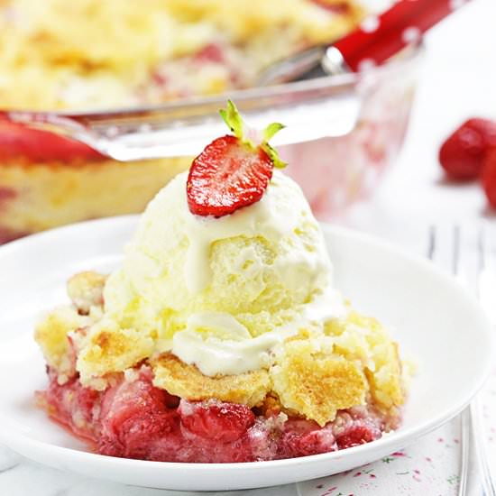 Strawberry Dump Cake