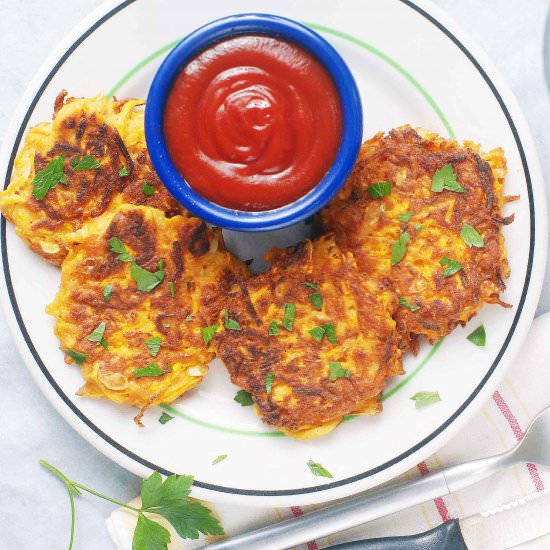 Smokey Summer Squash Fritters