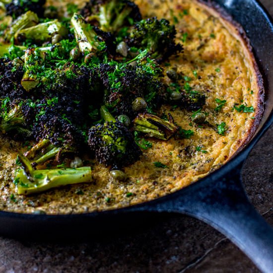 Farinata with Charred Broccoli