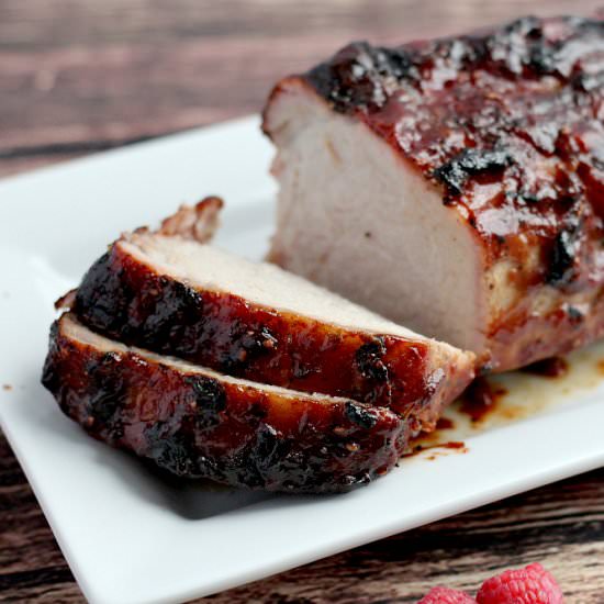 Grilled Pork Loin Filet with Raspberry