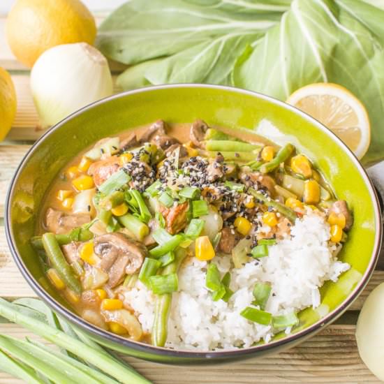 Thai Vegan Stir-Fry with Bok Choy