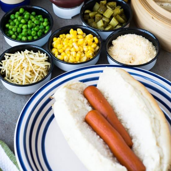 Brazilian Everything Hot Dog